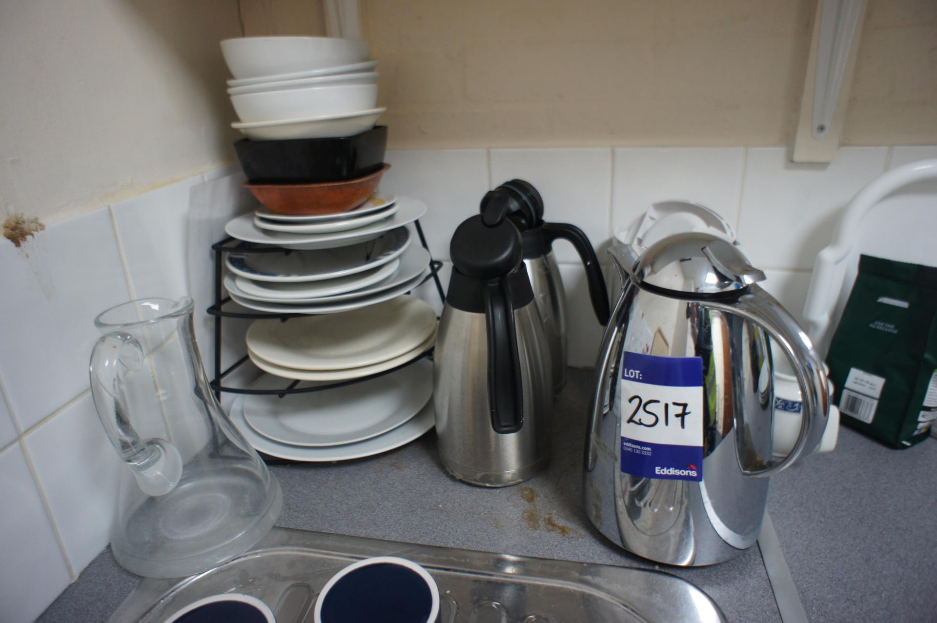 Contents to Kitchen including Coffee Machine, Kettle, Microwaves, Crockery Etc - Image 3 of 4