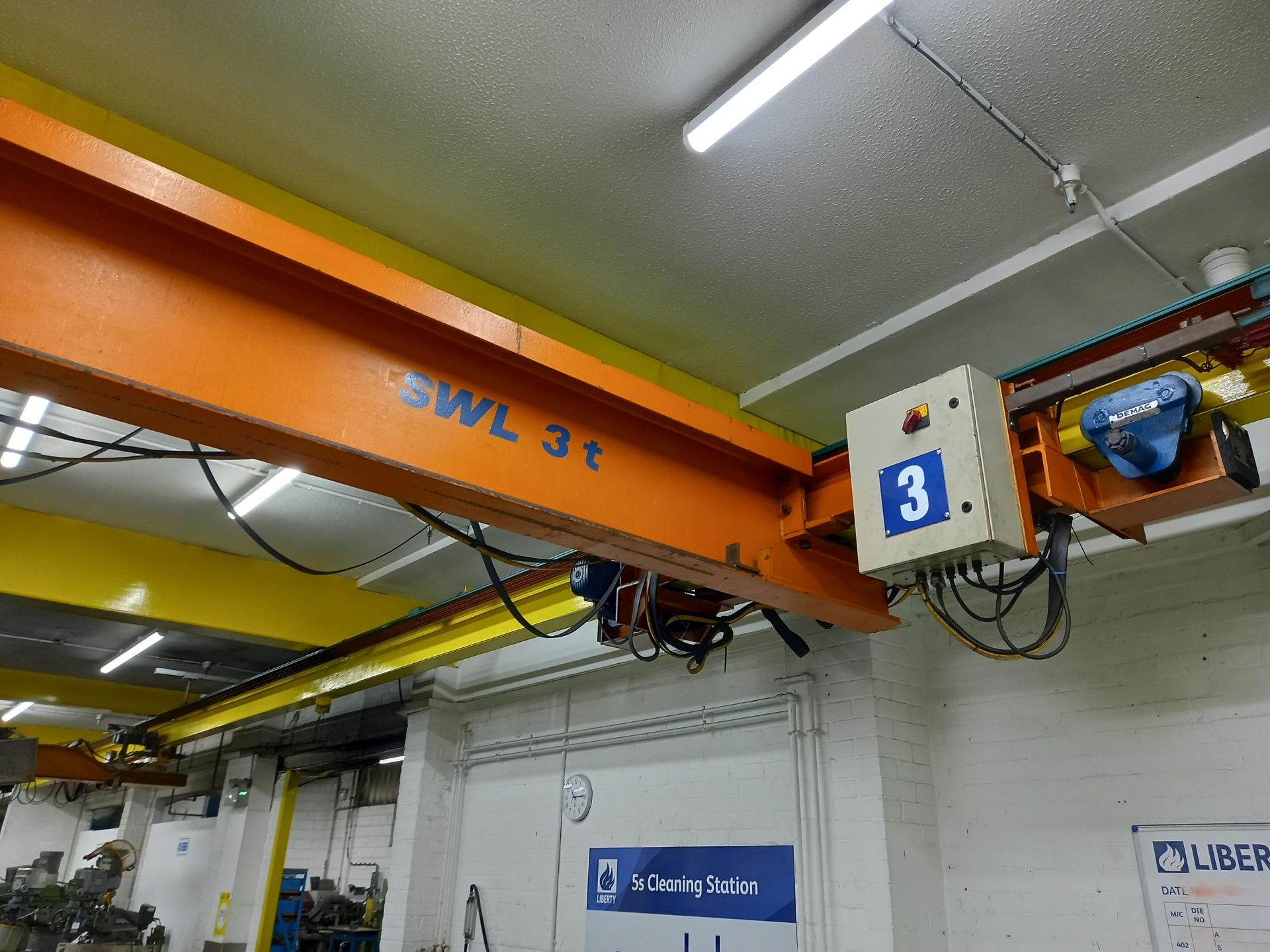 2 x Overhead Travelling Cranes 3T & 2T - Image 3 of 9