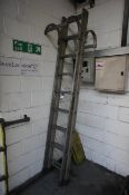 2 x 9 Rung Aluminium Access Ladder