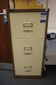 Double Door Metal Office Cabinet 1000 x 920 x 460 and 3 Drawer Metal Filing Cabinet