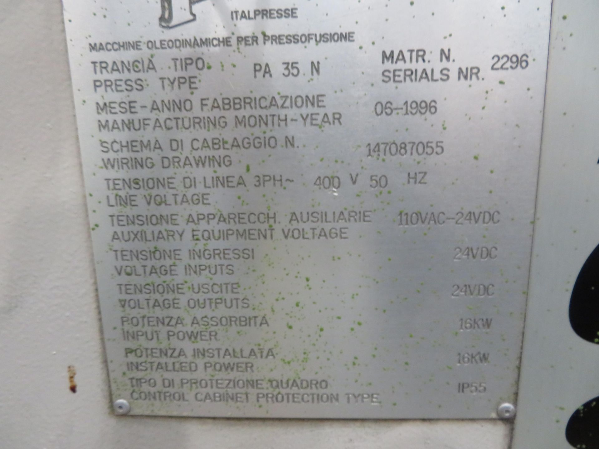 Italpresse IP/750 - SC High Pressure Die Casting Cell - Image 9 of 9