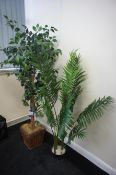 2 x Various Artificial Plants