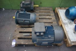 3 x Various Electric Motors - 11KW, 7.5KW, and unknown