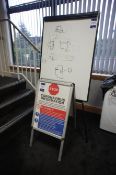 Freestanding Flip Chart Stand with 'A' Frame Instruction Board
