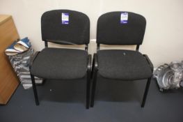 2 x Upholstered Office Meeting Chairs