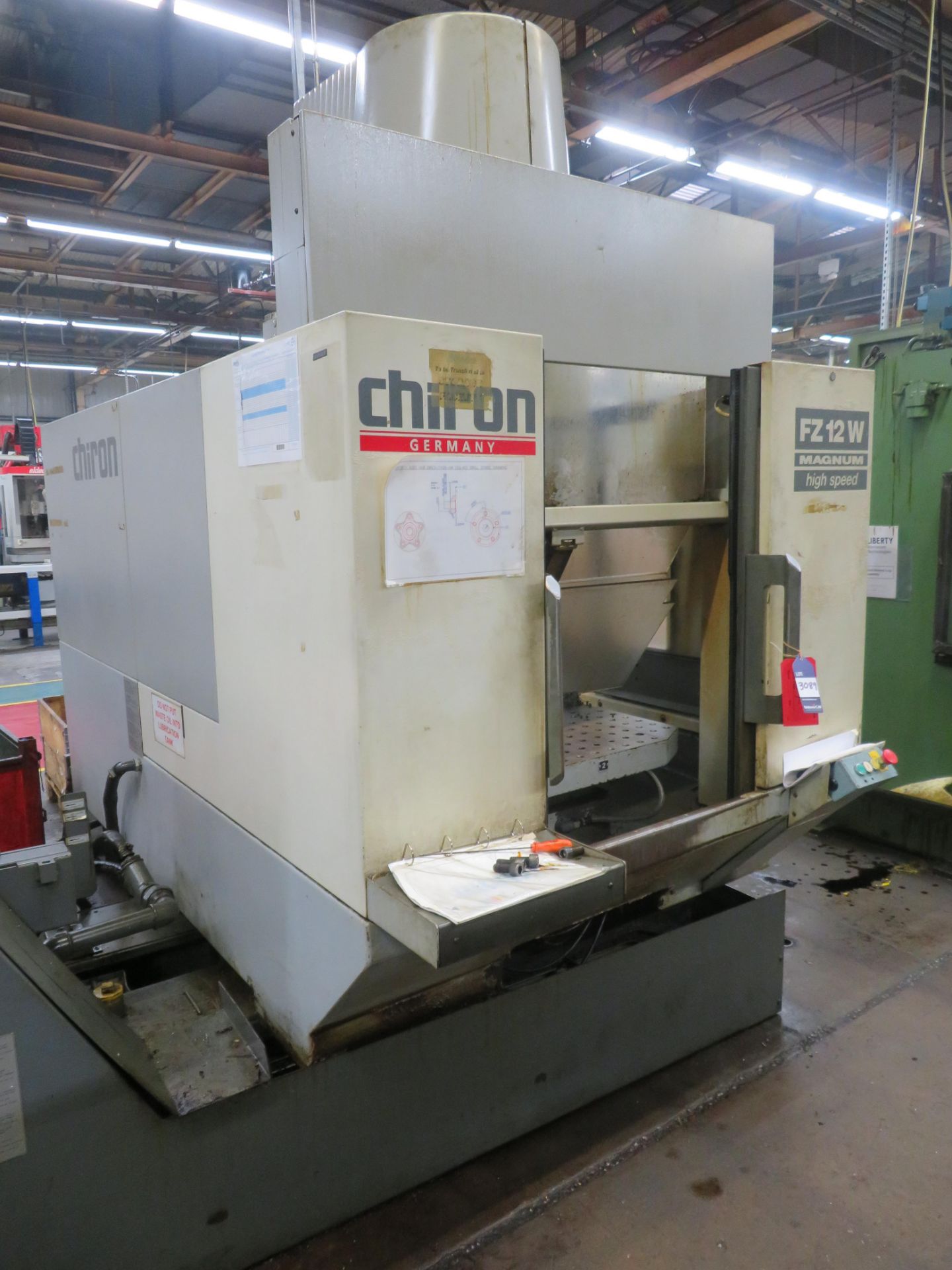 2000 Chiron Model FZ12W Magnum Twin Pallet Vertical Spindle CNC Machining Centre
