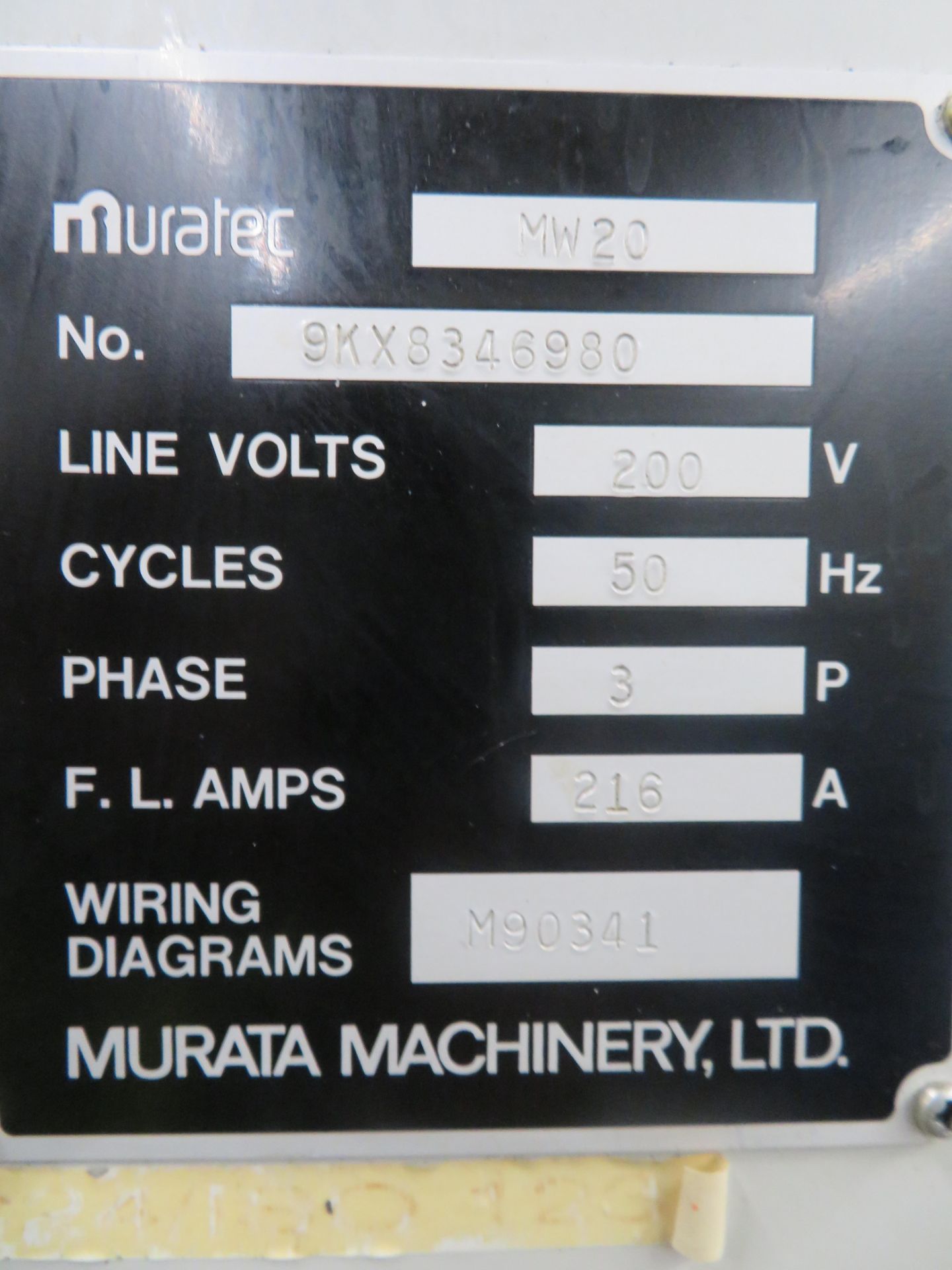 Muratec MW20 Horizontal Lathe - Image 5 of 6