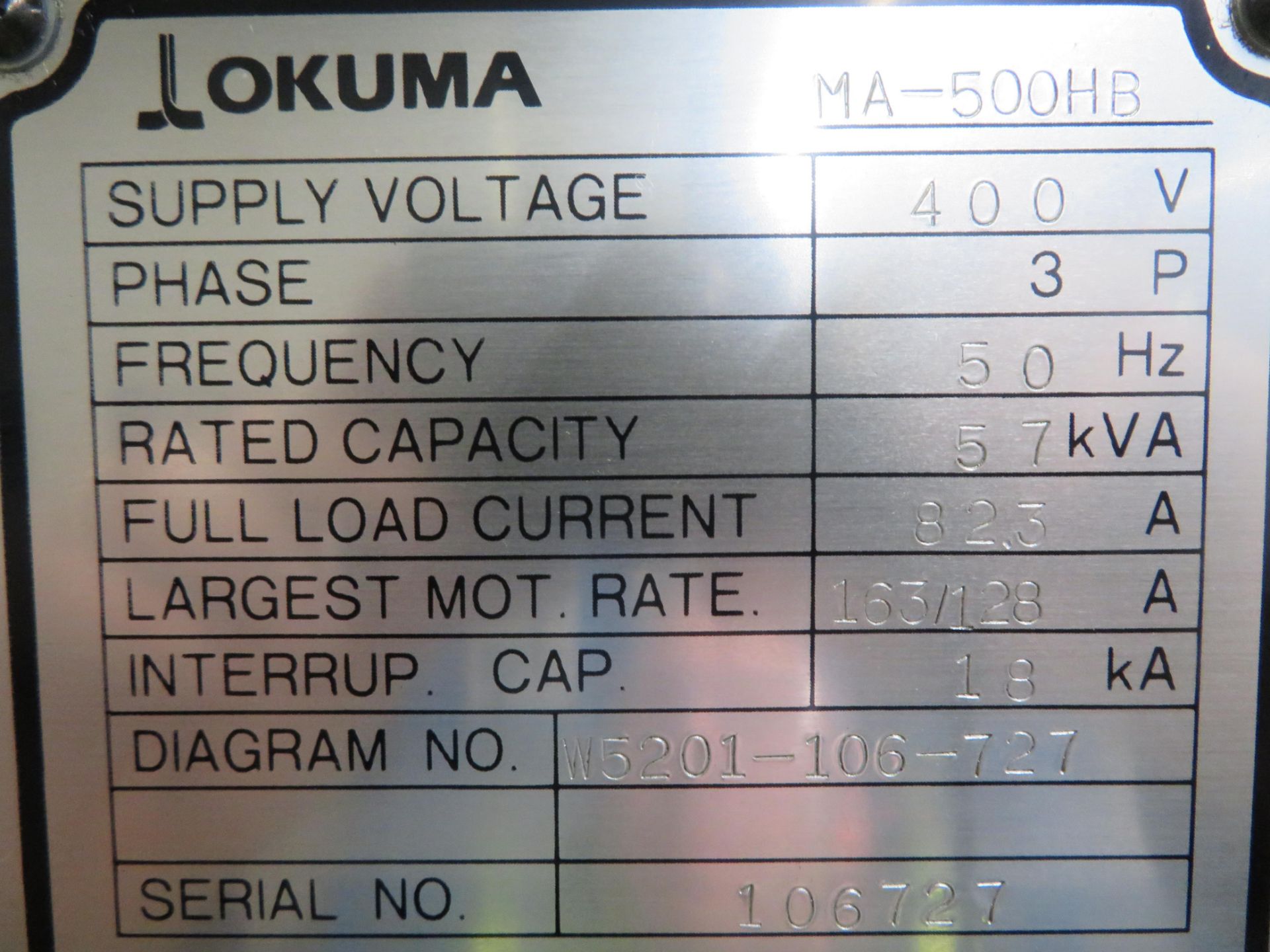 Okuma MA-500HB Horizontal Machining Centre - Image 4 of 8