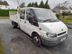 Ford Transit Double Cab Tipper 90 T350, Registration DY06 VUT, first registered 31 March 2006 (milea