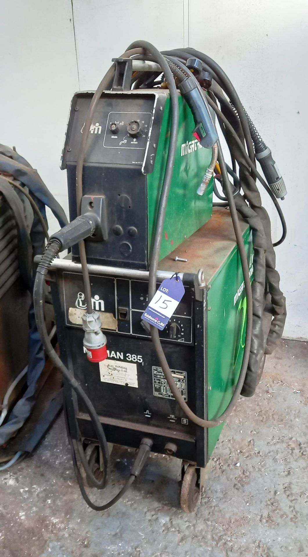 Migatronic Mignan 385 Welder serial number 0005147