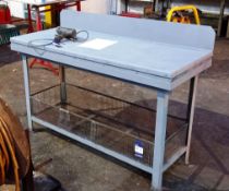 3 x Fabricated Work Benches, 1500 x 600mm