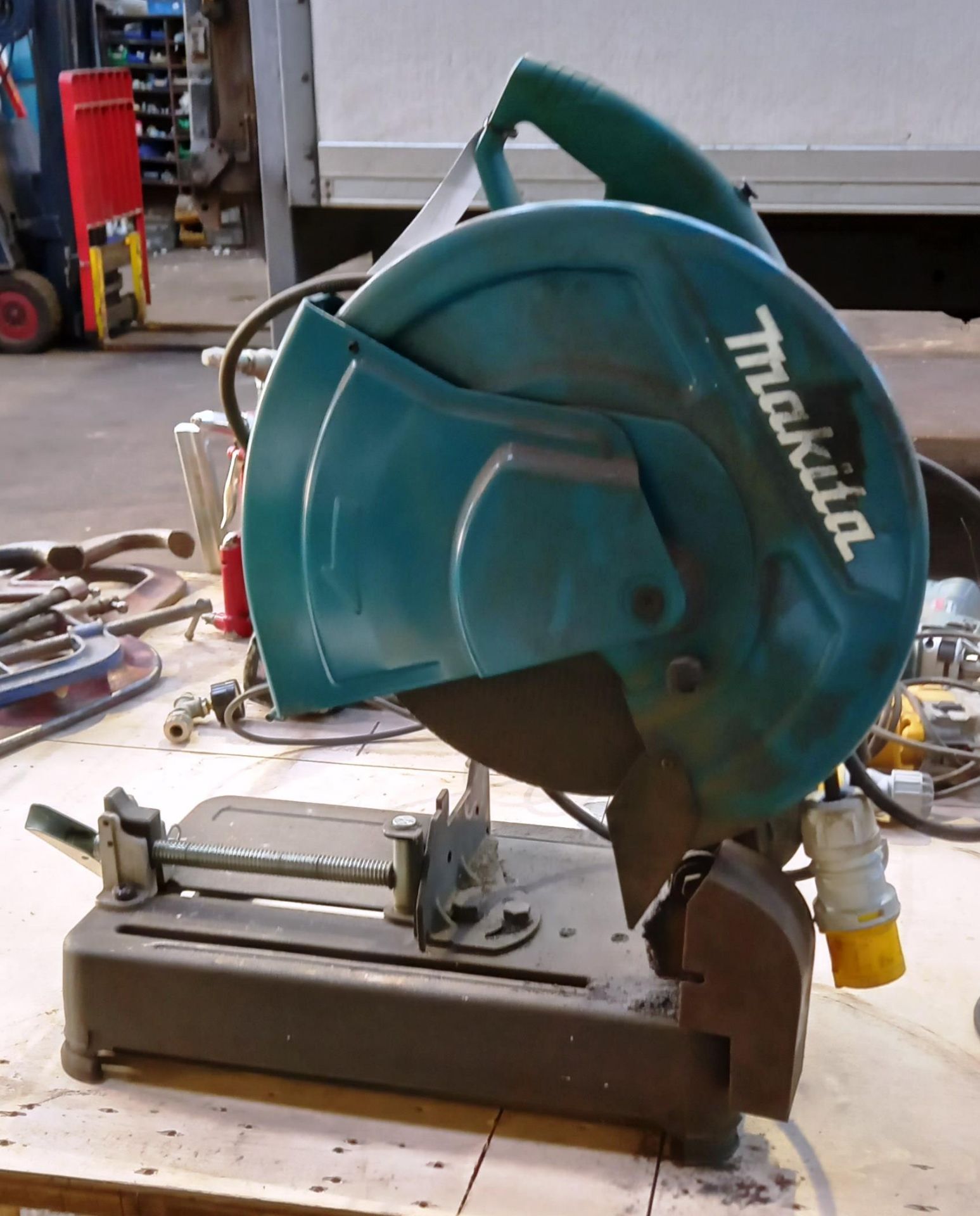 Makita LW1401 Cut Off Saw with blades - Image 2 of 3