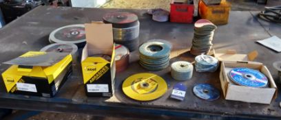 Large quantity of various Grinding Disks to includ