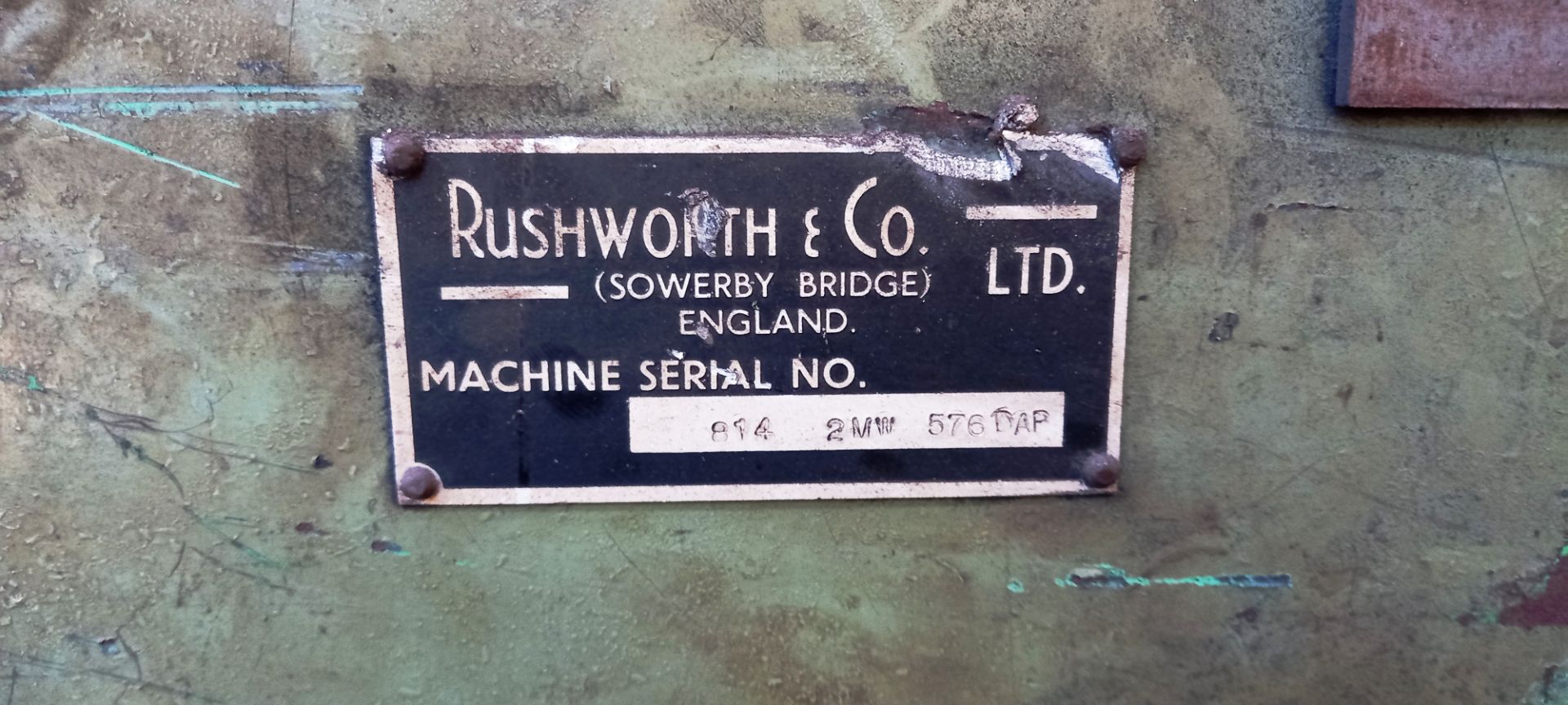 Rushworth 2.5m Guillotine serial number 8142MW576D - Image 3 of 4