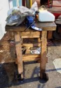 Mobile Timber Work Bench with Vice
