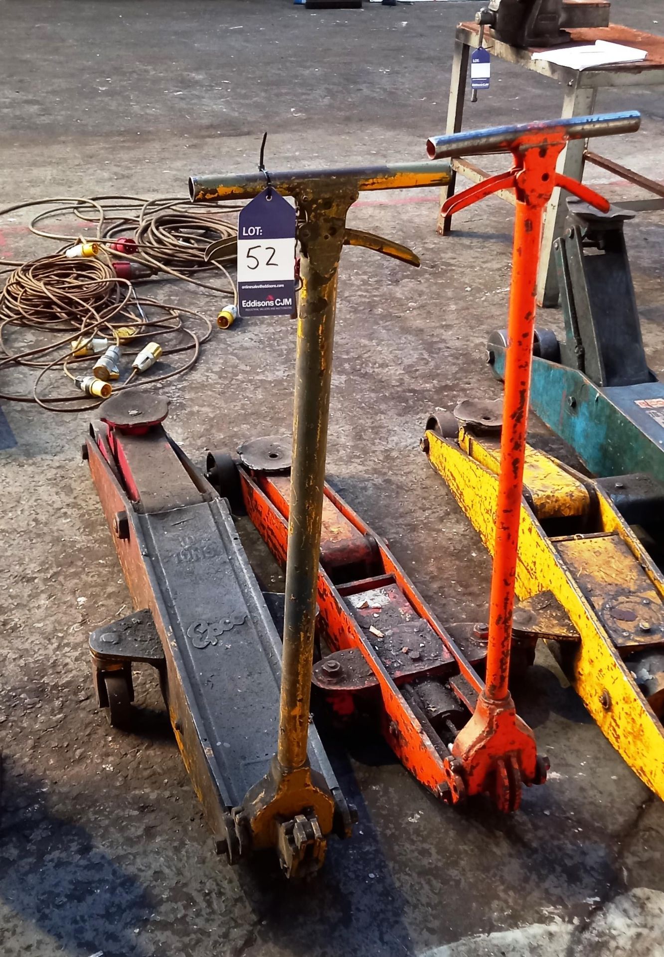 2 x Commercial Trolley Jacks