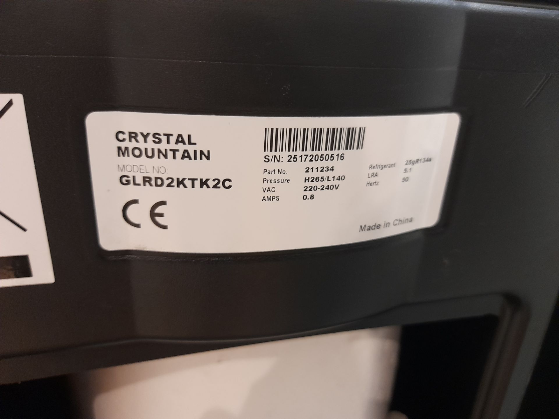 2 – Crystal Mountain GLRD2KTK2C water coolers, s/n - Image 4 of 5