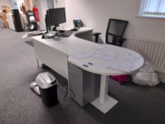 Single Person Work Station to include; corner desk