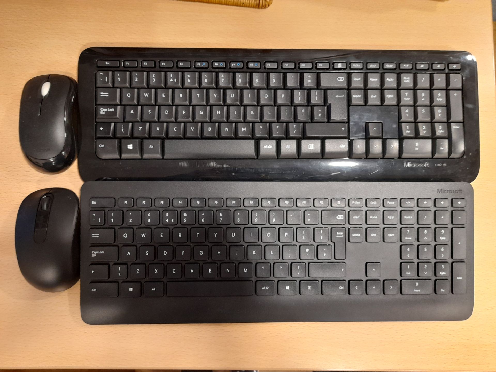 2 – Wireless keyboards & 2 – Wireless mouse, no US