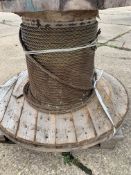 Wire Rope Unused. Weight 328kg approx