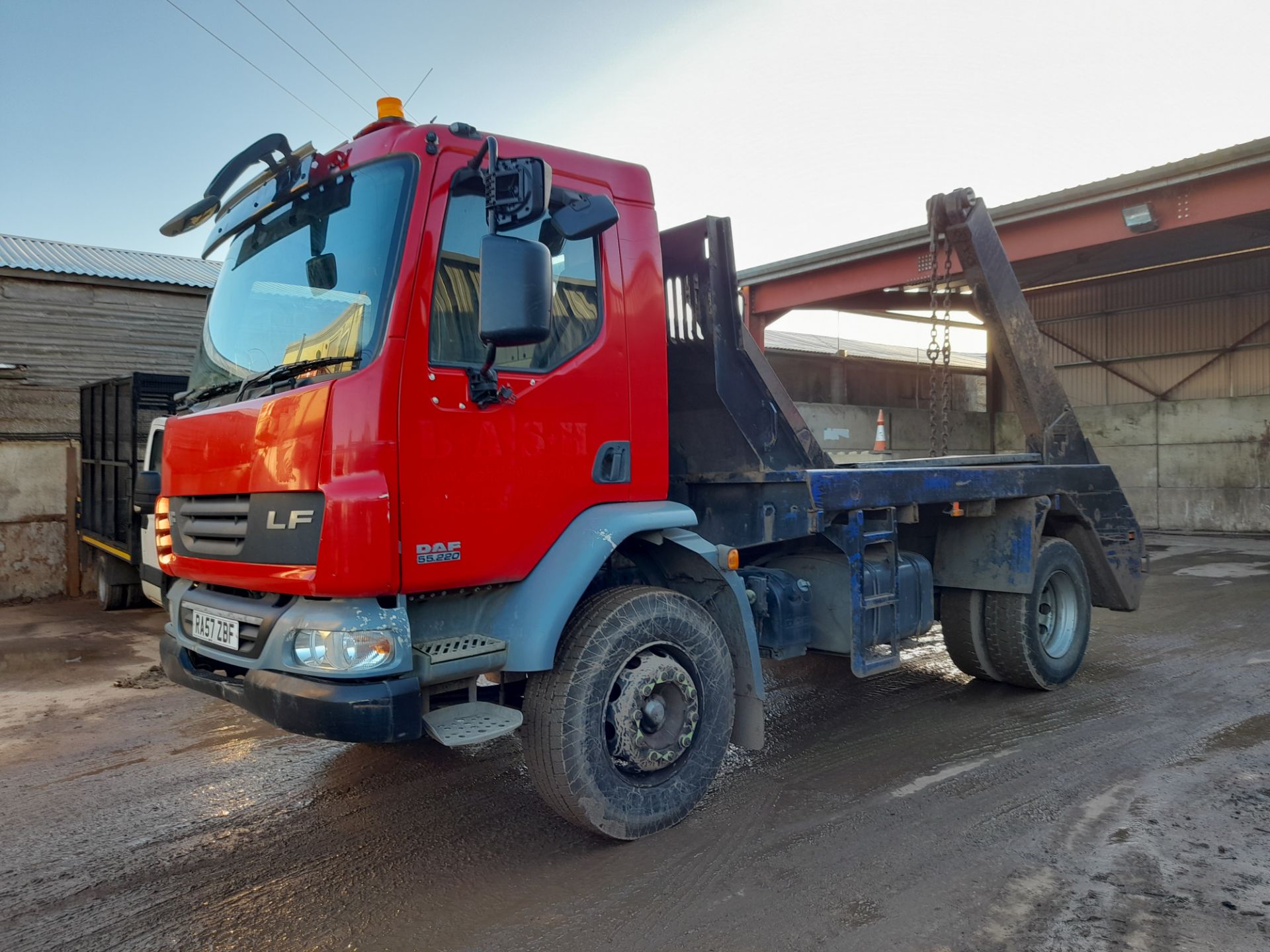 DAF FA LF55.220 18 TIP E 18 tonne Twin Axle Rigid Skiploader, registration RA57 ZBF, first - Image 2 of 16