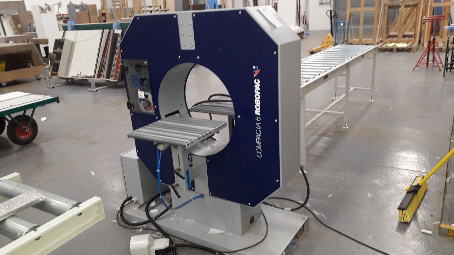 Robopac Compacta 6 Ring Machine Wrapper Serial Number 30178299 (2019) with 2 x Itech Roller - Image 2 of 6