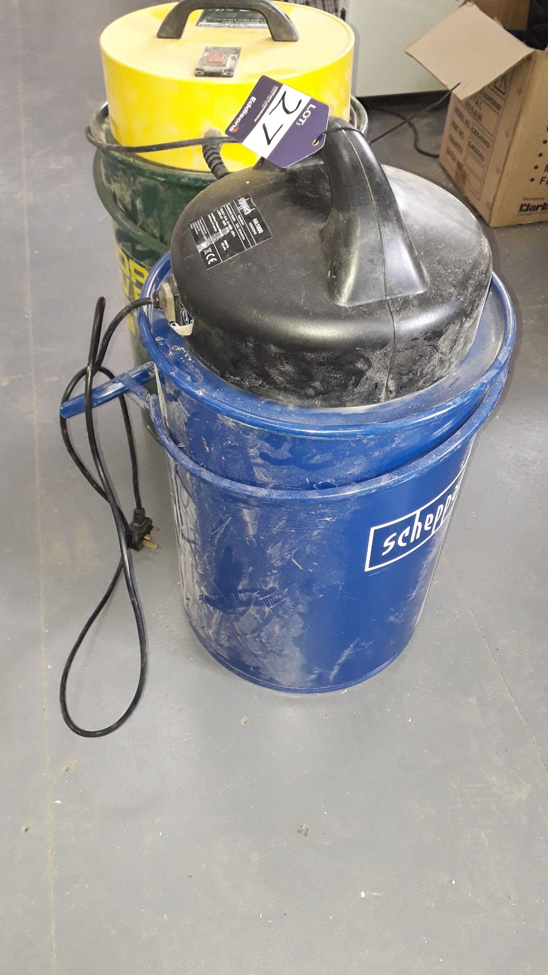 Record Power DX1000 Fine Filter 45Ltr Dust Extractor and Scheppach HA1000 50Ltr Dust Collector - Image 4 of 5