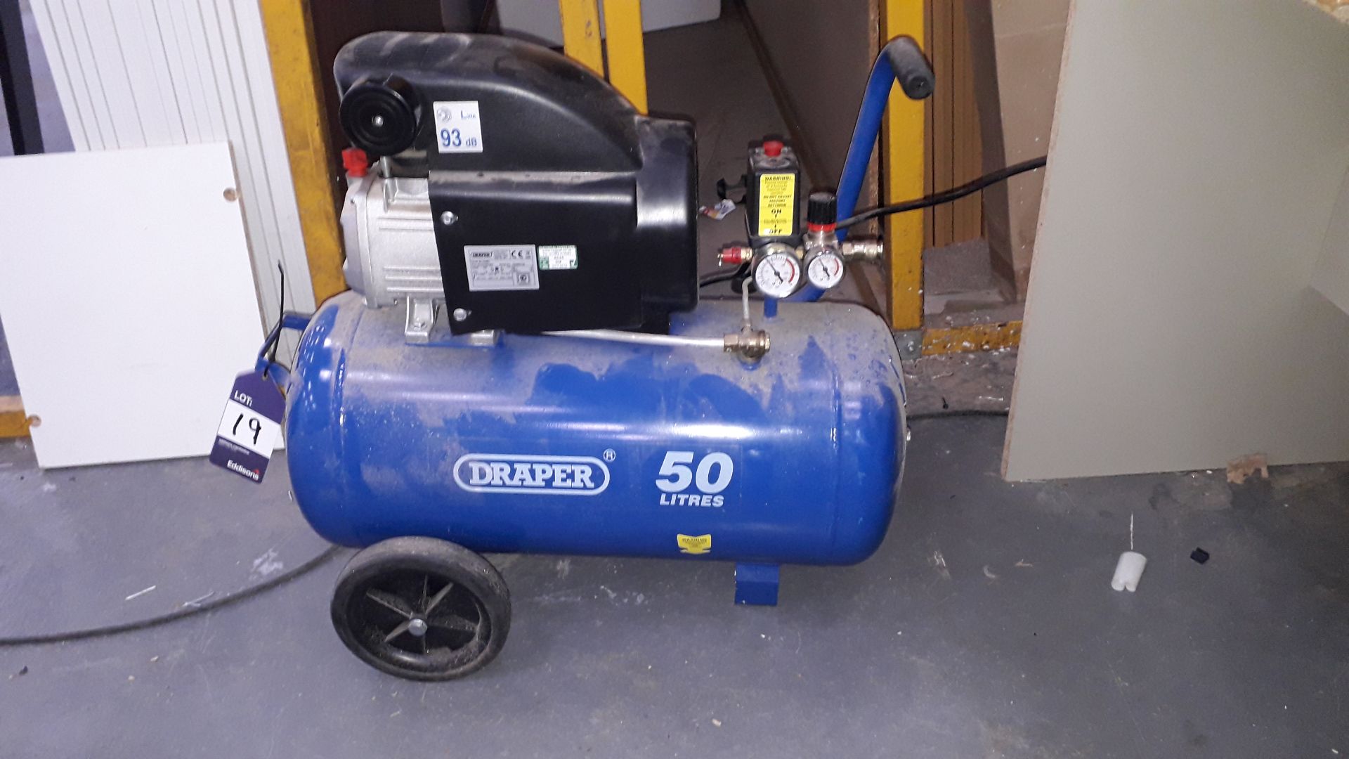 Draper 50Ltr Mobile Compressor