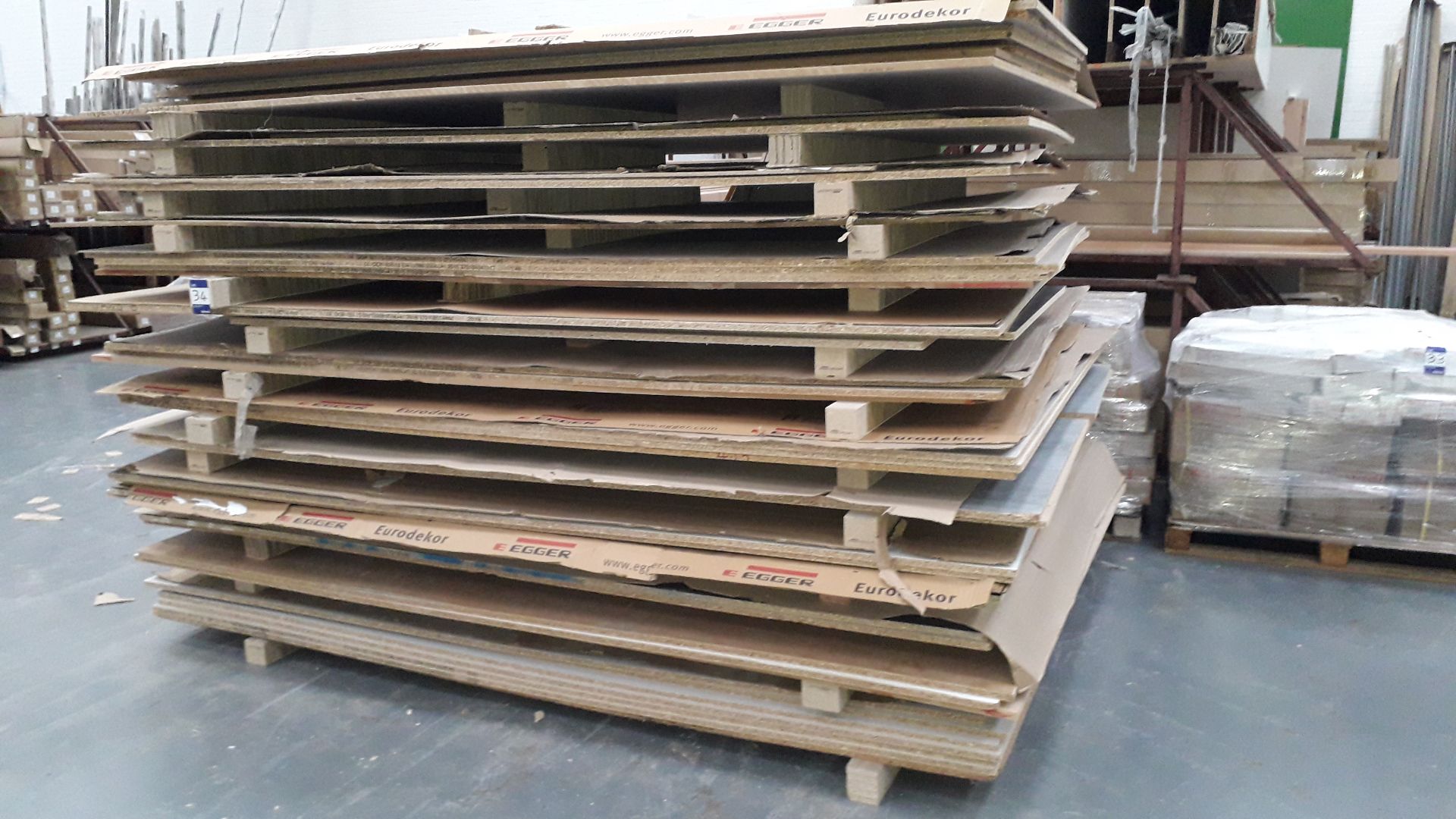 Quantity of Faced Chipboard Panels