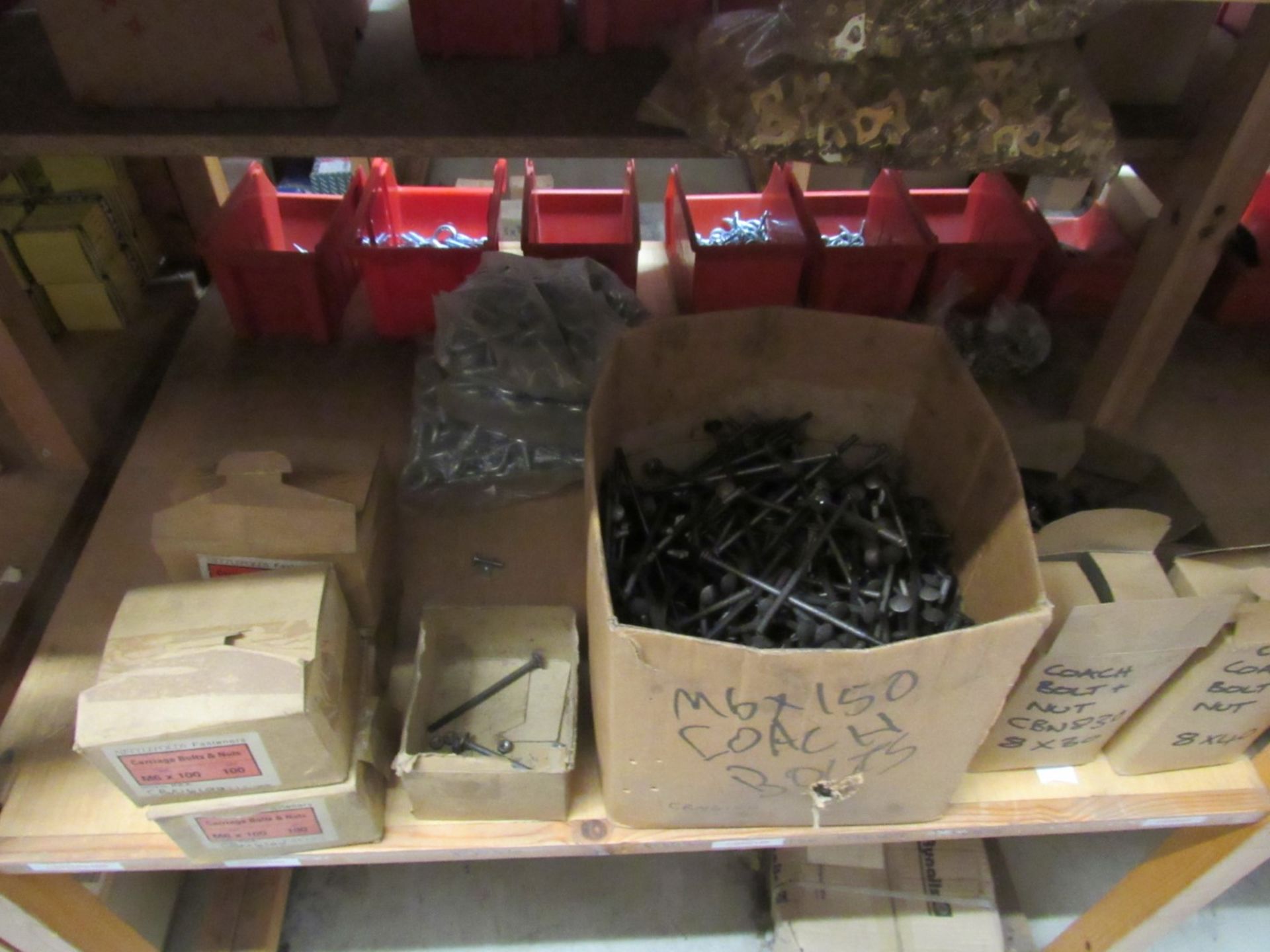 Contents of Shelving B52 S1/2/3/4, including carriage bolts, coach bolts etc. - Image 2 of 3