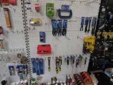 Various Hand Tools and Adhesives to ERA, hand saws, pliers, screwdrivers, glue, tape etc
