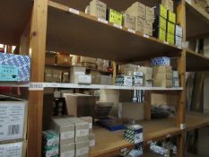 Contents to Shelving B35 S1/2/3/4/5/6/7 including various woodscrews, dry wall screws, etc.