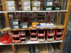 Contents to Shelving B24 S1/2/3/4/5/6/7/8 including levers, back plates, pull handles, etc.