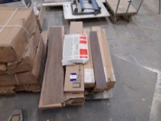 Assortment of commercial vinyl flooring, and Amtico spacia flooring, to pallet