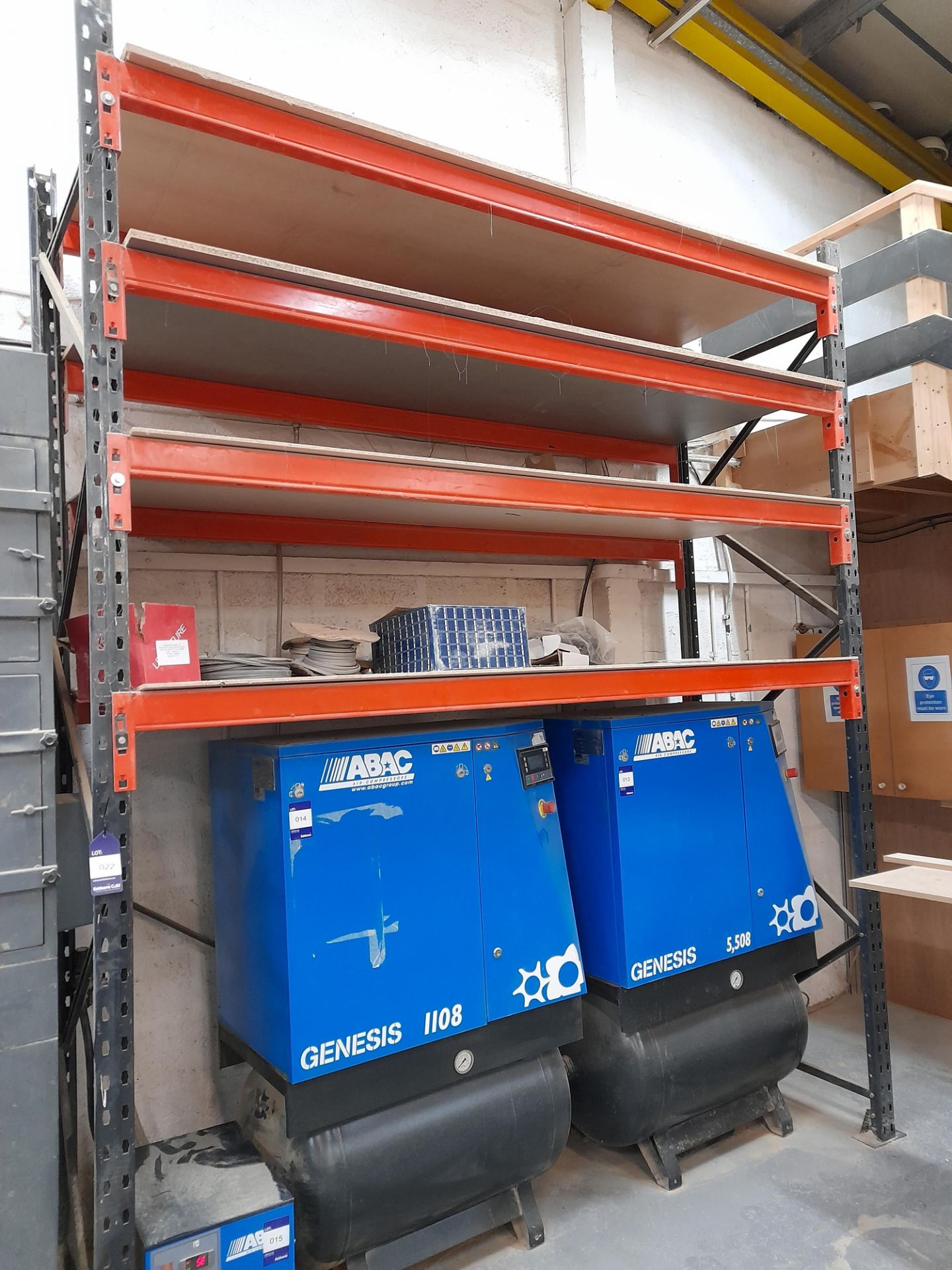 4 x Assorted bays of racking (delayed collection until the afternoon of the final day of the