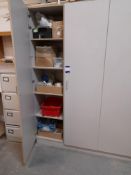 Contents to stock cupboard, to include various bracketry