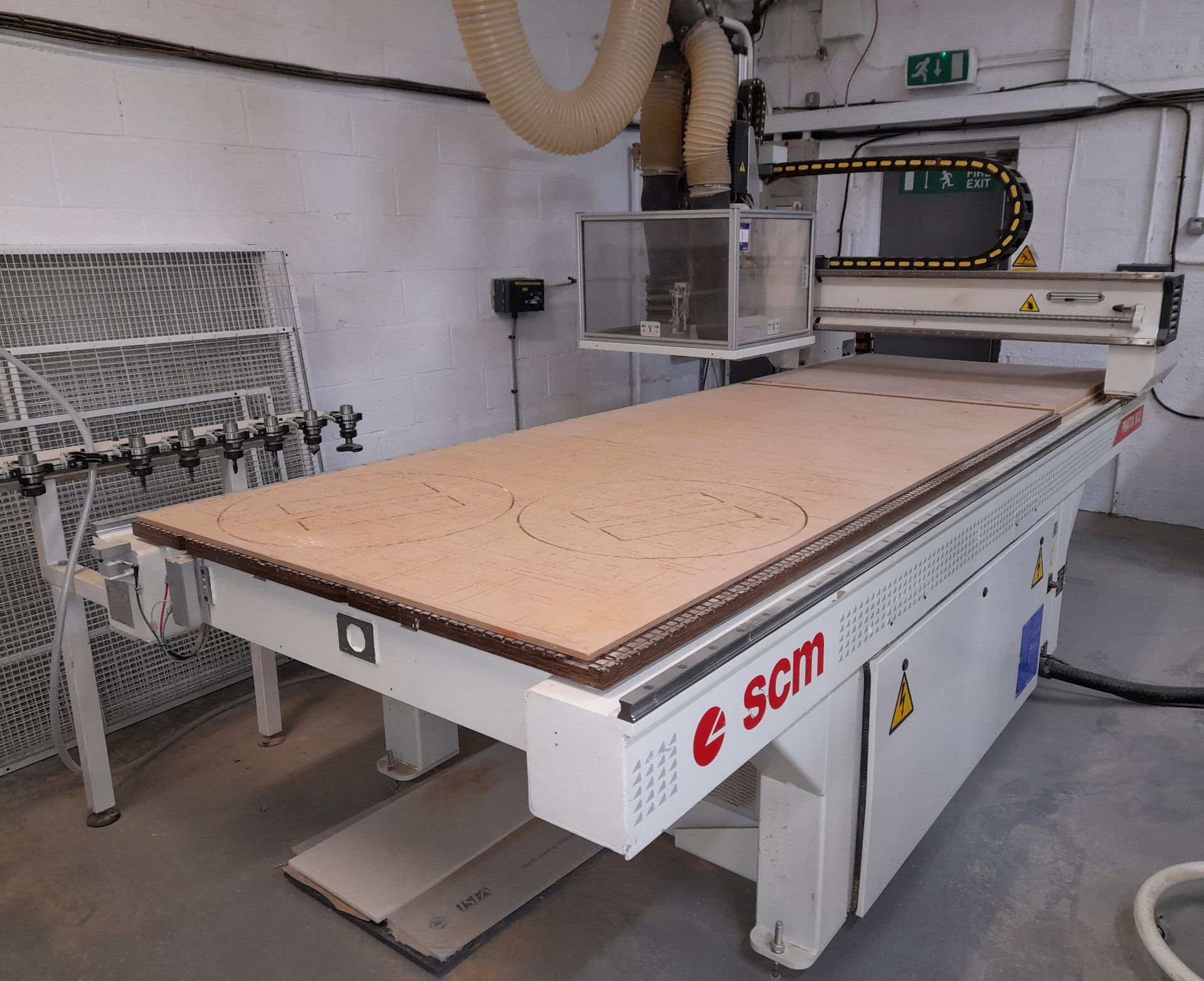 SCM Pratix N12 CNC Router (Year 2008, Serial Number AL1/005138), with control unit, assortment of - Image 2 of 12