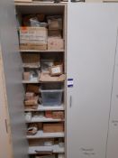 Contents to stock cupboard, to include various door furniture