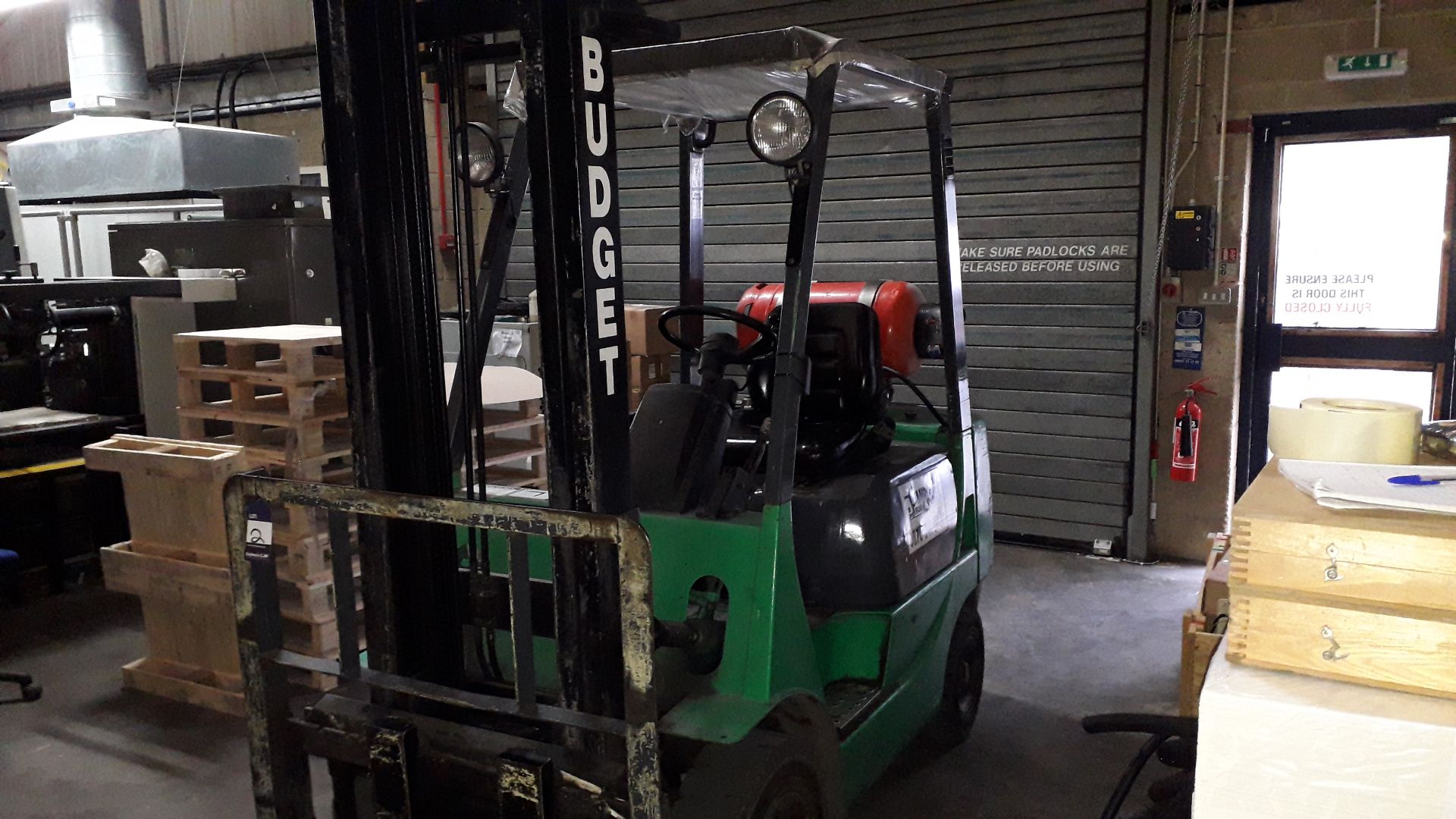 Mitsubishi FG15 1,500kg LPG Gas Fork Lift Truck, s - Image 3 of 11