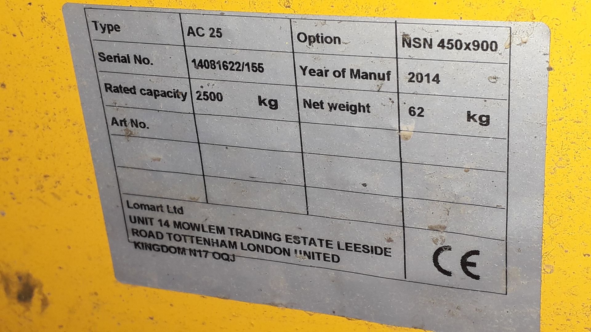 Unbadged Pallet Truck 2500kg - Image 3 of 3