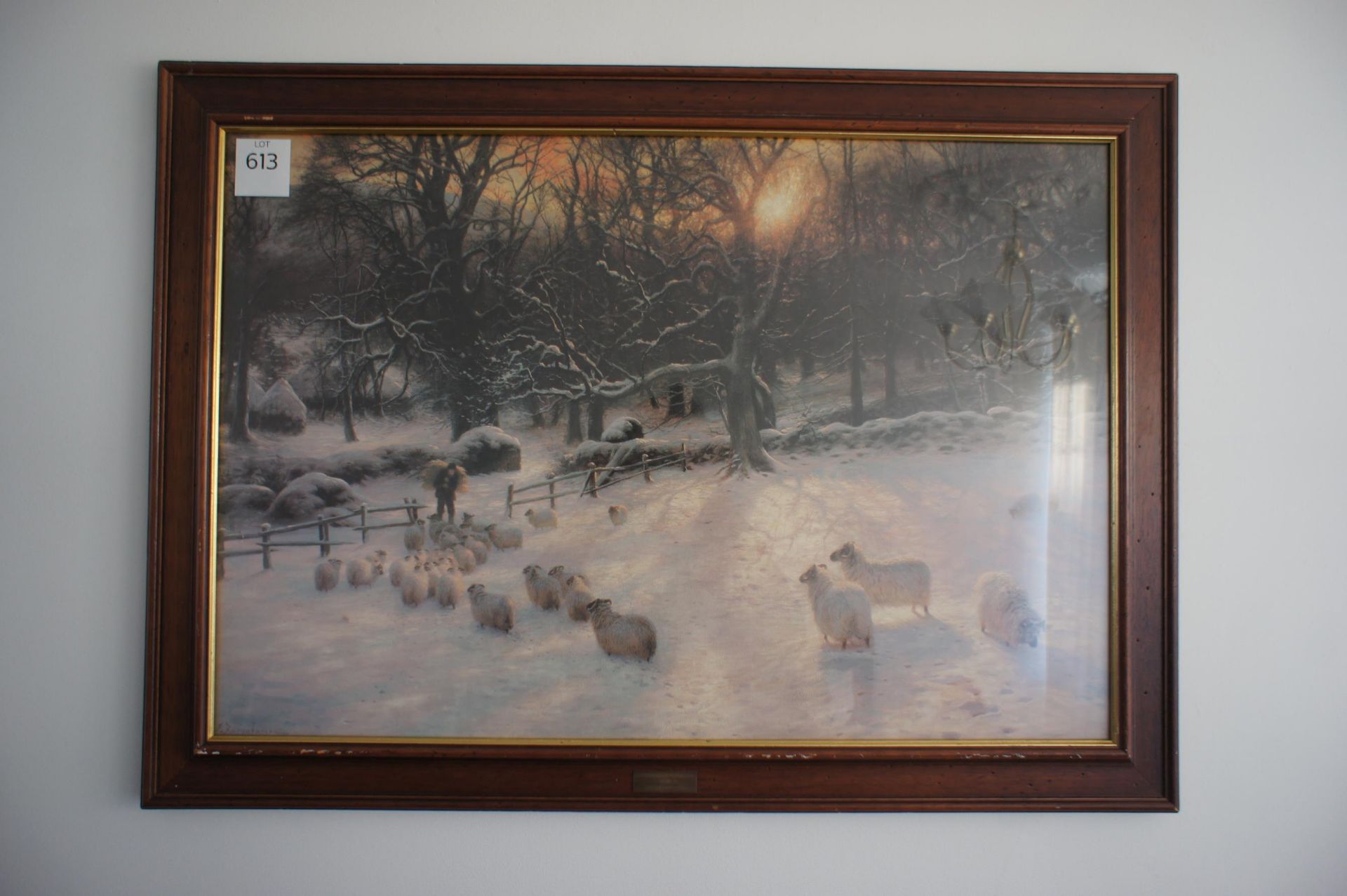 Joseph Farouharson “Shortening Winter Day” Framed and Glazed Print (865mm x 620mm)