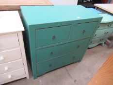 Painted chest of four drawers