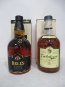 A Bells and Dalwhinnie Scotch Whiskey