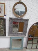 3x wall hanging mirrors