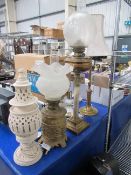 Selection of lamps including table lamps