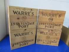 4x Warre's Port 1985 boxes