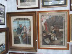 Two Napoleonic naval themed prints