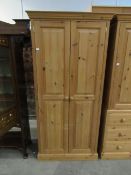 Pine double wardrobe