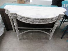 Rustic effect console table