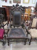 Jacobean style carver chair